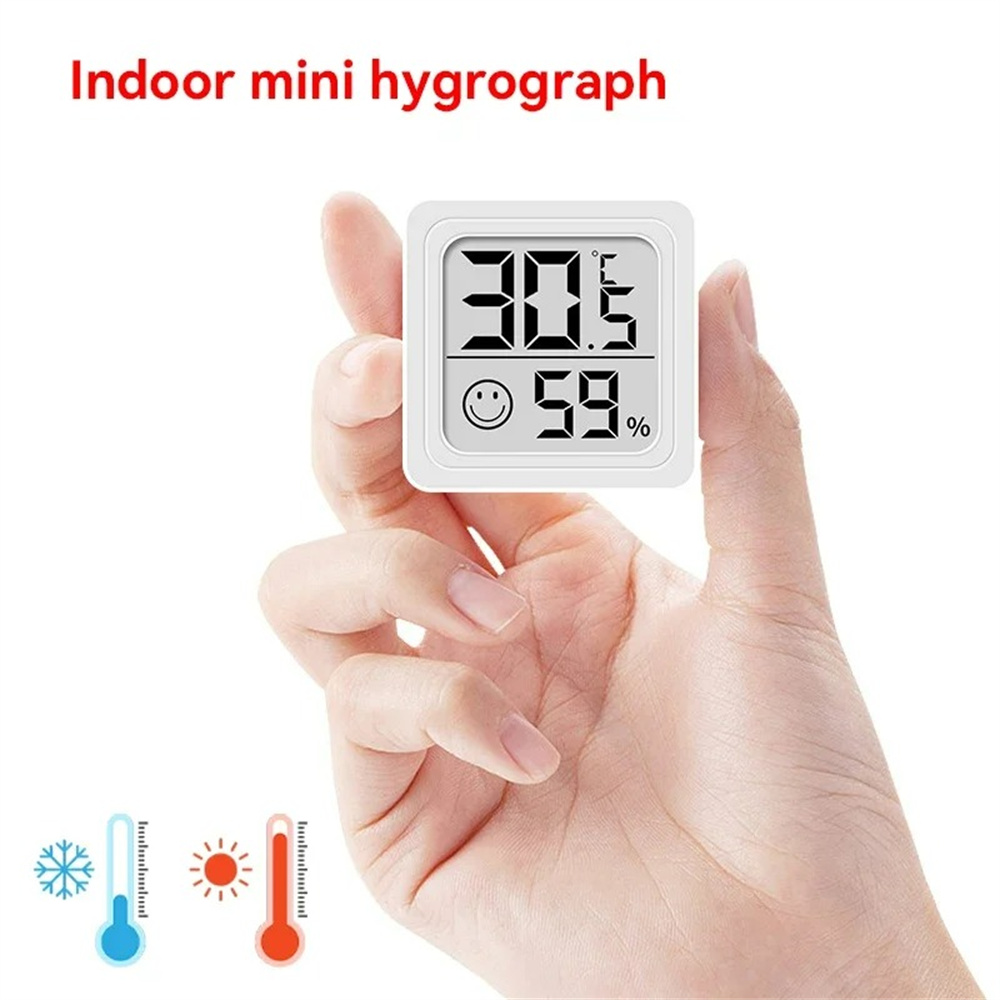 Digital Hygrometer Probe - Портативный ЖК-цифровой термометр, гигрометр, настольные часы,