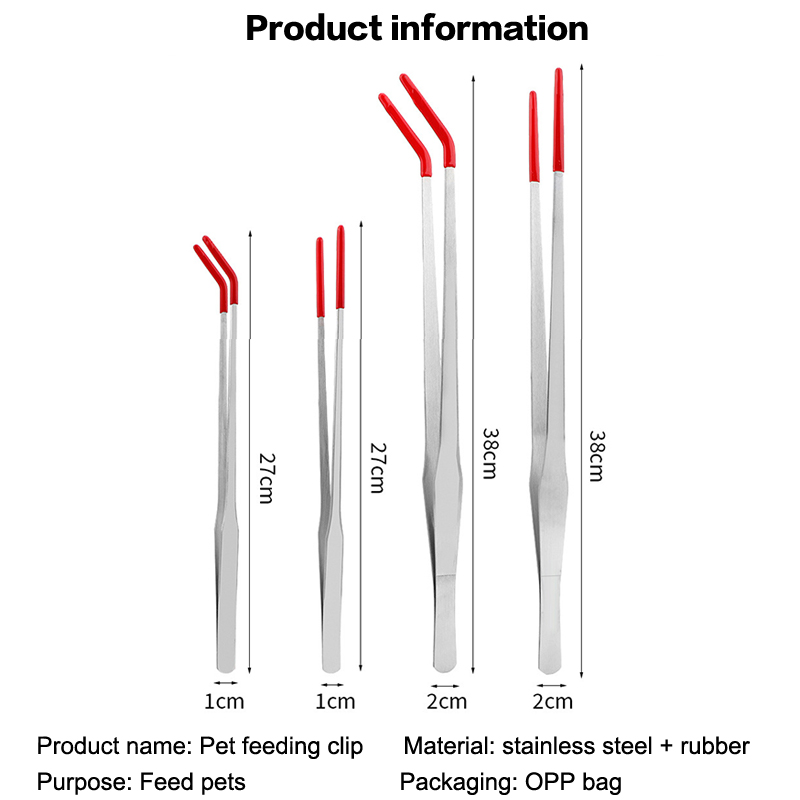Feeding Tong Stainless - Щипцы для кормления рептилий с резиновым